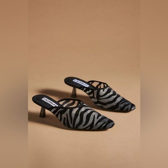 Anthropologie Shoes - NEW Anthropologie CAVERLEY SAFARI KITTEN HEEL MULES